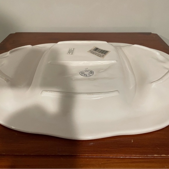 World Bazaar Set Vintage Late 20th Thanksgiving Turkey Platter & Serving Tray - Picture 9 of 11